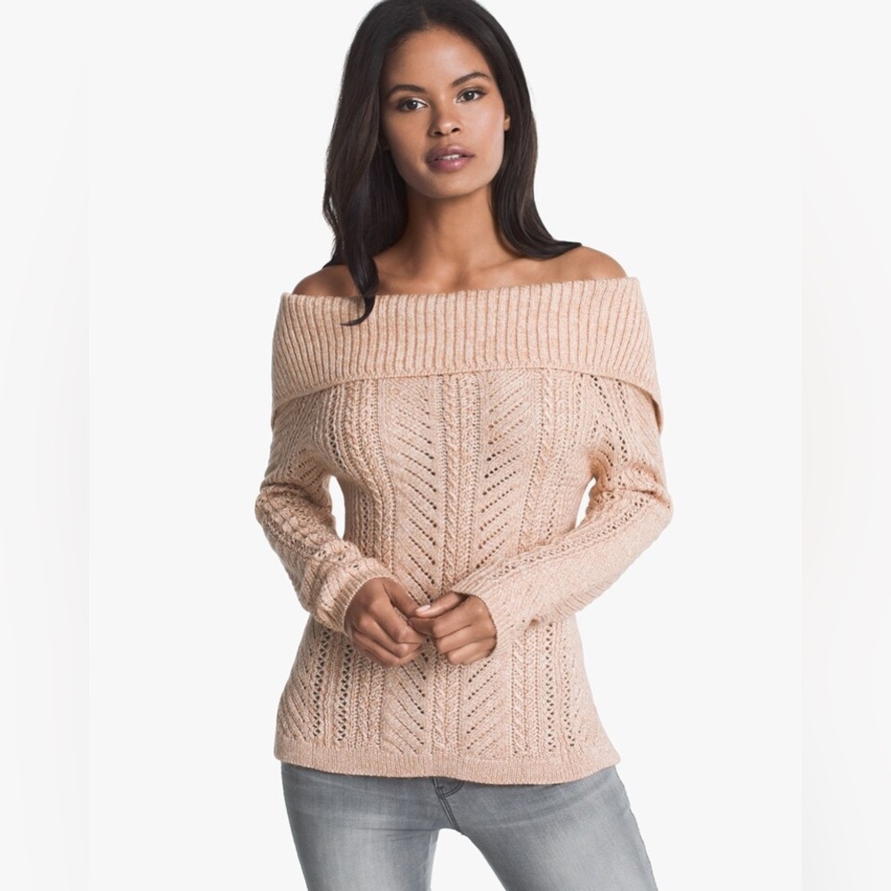 White House Black Market off the shoulder sweater